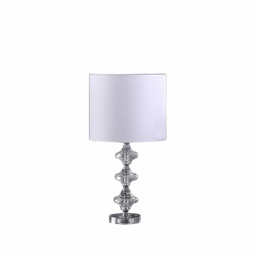 Silver geometric lamp hotsell