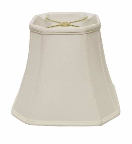 14 inch White Slanted Square Bell Monay Shantung Lampshade 1 Fry s Food Stores