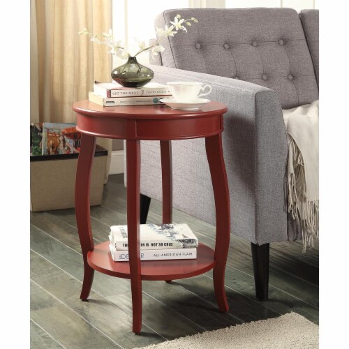 Pop Of Color Red Finish Side Table Pop Of Color Red Finish Side Table