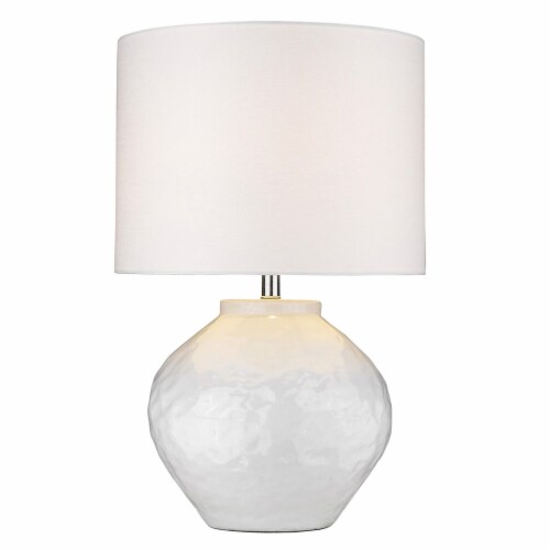White column table lamp hotsell