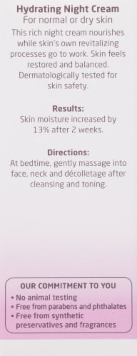 Weleda Iris Extract Hydrating Night Cream Perspective: back
