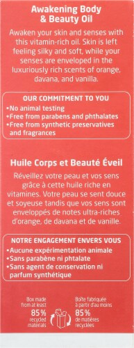 Weleda Pomegranate Awakening Body & Beauty Oil Perspective: back