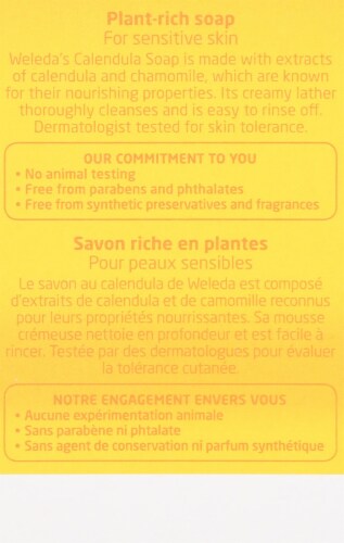 Weleda Calendula Soap Perspective: back