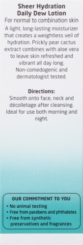 Weleda Sheer Hydration Daily Dew Lotion Perspective: back