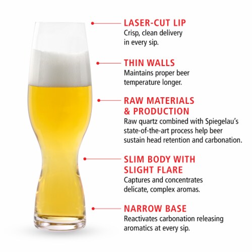 Spiegelau 12.8 oz pilsner glass (set of 4) Perspective: back