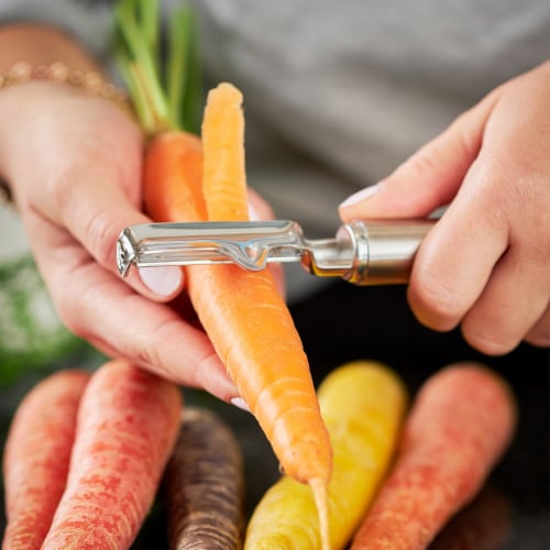 Rosle Stainless Steel Left Handed Swivel Vegetable Peeler, 7.5