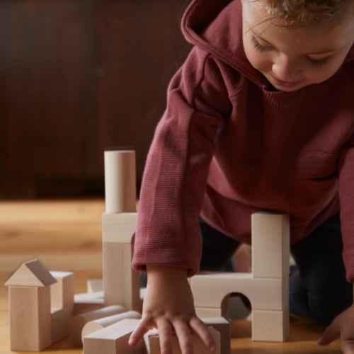 HABA Basic Building Blocks 26 Piece Starter Set (Made in Germany) Perspective: back