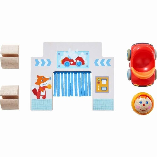 HABA Kullerbu Theme Set Drive-Thru Car Wash Perspective: back
