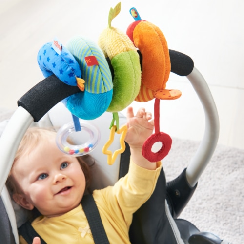 HABA Rainbow Activity Spiral Stroller Toy Perspective: back
