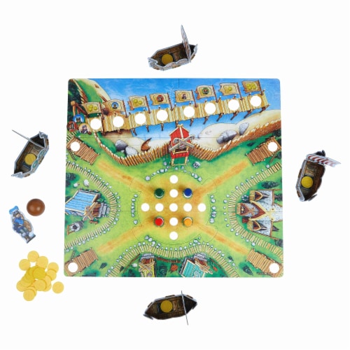 HABA Valley of The Vikings - Knock Down Barrels & Steal the Most Coins Perspective: back