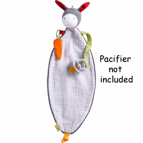 HABA Cuddly Donkey Snuggly Lovey Baby Blankie Perspective: back
