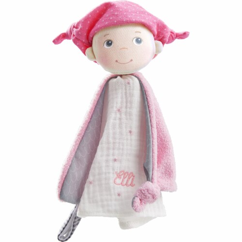 HABA Cuddly Blanket Doll Elli - Soft Lovey Baby Toy for Birth and Up (Machine Washable) Perspective: back