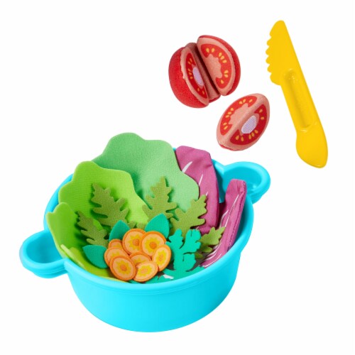 HABA Biofino Mixed Salad - Pretend Play Food Encourages Healthy Habits Perspective: back