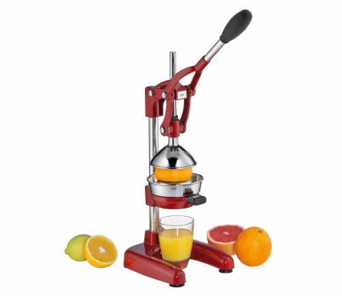 Cilio Amalfi Commercial Grade Manual Citrus Juicer, Extractor, and Juice Press, Red Perspective: back