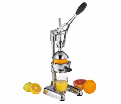 Cilio Amalfi Commercial Grade Manual Citrus Juicer and Juice Press, Silver Perspective: back