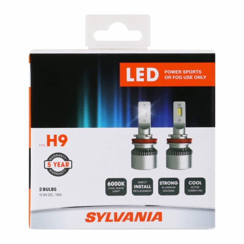 Sylvania H9 LED Powersport Headlight Bulbs for Off-Road Use