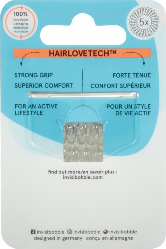 Invisibobble Power Hair Ring Multipack - Crystal Clear Perspective: back