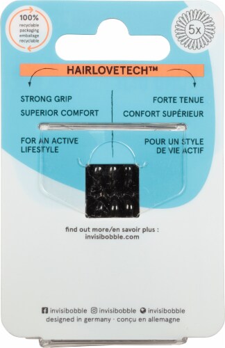 Invisibobble Power Hair Ring Multipack - True Black Perspective: back