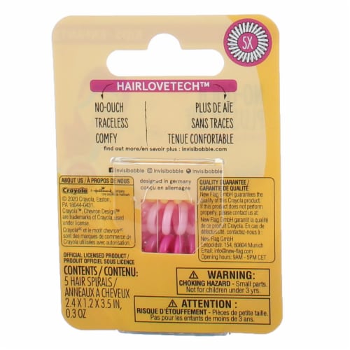 Invisibobble® Kids Crayola™ No-Ouch Hair Rings Perspective: back