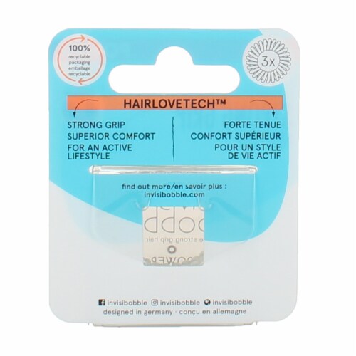 Invisibobble Power Hair Ring - Crystal Clear Perspective: back