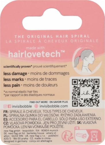 Invisibobble® Original Hair Spirals - Crystal Clear Perspective: back