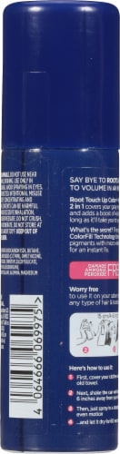Clairol Color + Volume 2in1 Black Temporary Root Touch Up Spray Perspective: back