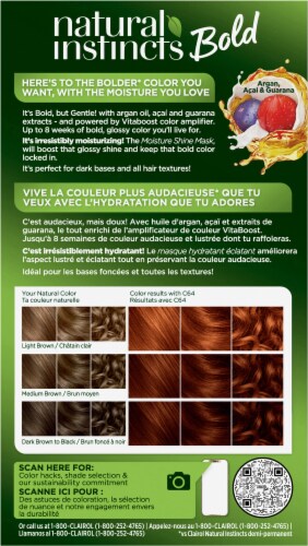 Clairol Natural Instincts Bold Hair Color C64 Copper Sunset Perspective: back