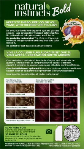 Clairol Natural Instincts Bold Hair Color BR36 Deep Burgundy Acai Perspective: back