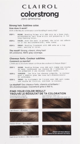 Clairol Color Strong Zero Ammonia Hair Color Barcelona Dark Brown 1