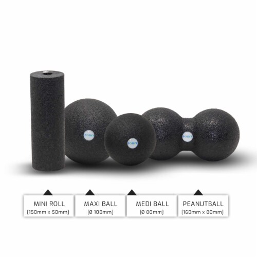 POWRX 4-in-1 Foam Roller Set for Trigger Point Self Massage Perspective: back