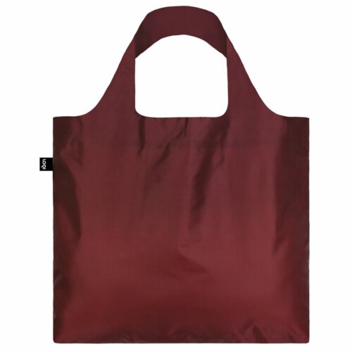 LOQI Puro Reusable Shopping Bag, Sangria Perspective: back