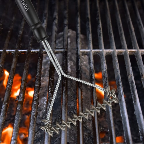 OVERGRILL Stainless Steel Grill Brush: Grill Cleaner for Outdoor BBQs, 8.07  H 6.5 L 5.31 W - Fry's Food Stores