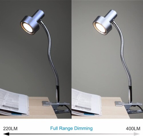 ATAYAL OB Clip on Dimmable Desk Lamp Eye Care Reading 5W LED Flexible Gooseneck Aluminum 1 Fred Meyer