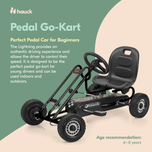 hauck Lightning Ergonomic Pedal Ride On Go Kart Toy for Boys and Girls Black 1 Piece Fry s Food Stores