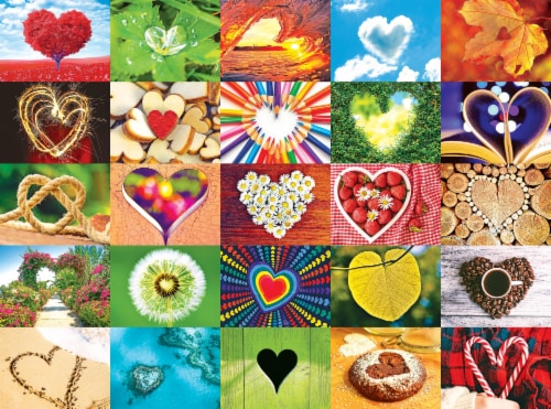 Kodak Premium Puzzles Love is Everywhere Corkboard Jigsaw Puzzle Perspective: back