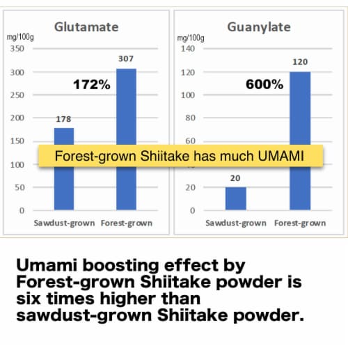 Organic Forest-grown Japanese Dried Shiitake Mushroom Powder 40g, Natural Umami Booster Perspective: back