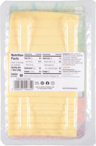 Vitalite™ Dairy Free Plant Based Cheddar Cheese Slices Perspective: back