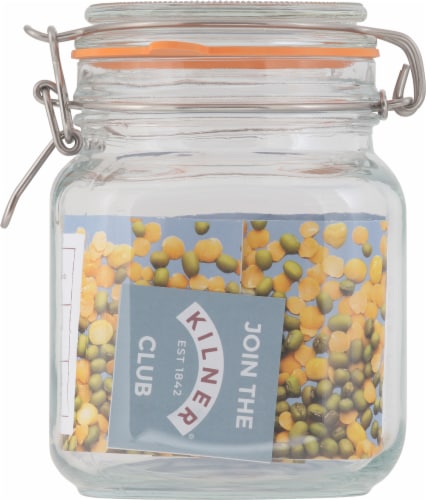 KILNER® Square Clip Top Storage Jar Perspective: back