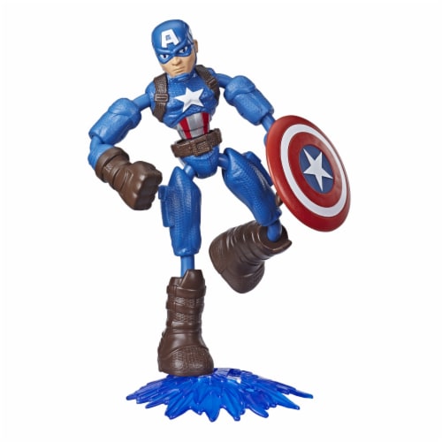 Hasbro Marvel Avengers Bend and Flex Captain America Action Figure Perspective: back