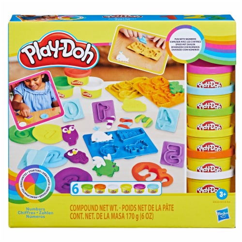 Play-Doh Fundamentals Numbers Modeling Compound Playset, 19 pc