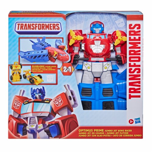 Hasbro Transformers Optimus Prime Jumbo Jet Wing Racer Perspective: back
