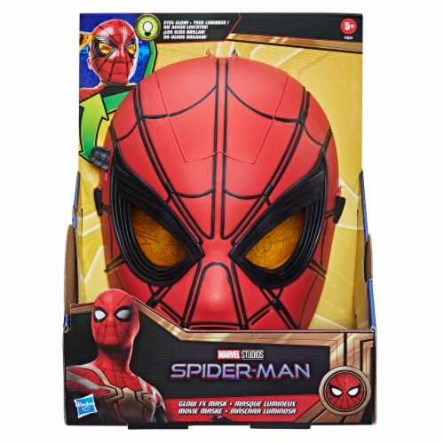 Hasbro Marvel Spider-Man Glow FX Mask Electronic Wearable Mask Perspective: back