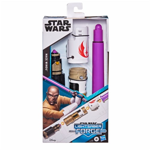 Hasbro Star Wars Lightsaber Forge Mace Windu Lightsaber Perspective: back