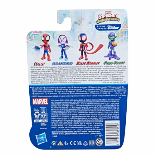 Hasbro Disney Junior Marvel Spidey and His Amazing Friends Spidey Hero Figure Perspective: back