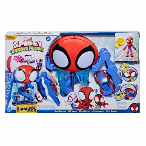 Hasbro Spidey and His Amazing Friends Web-Quarters Playset, 3 pc