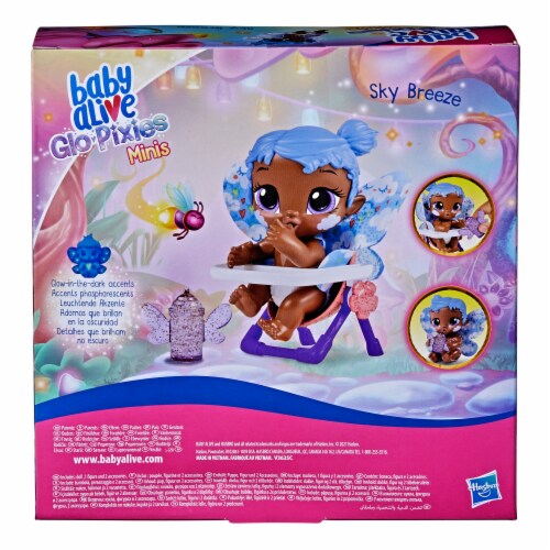 Hasbro Baby Alive Sky Breeze GloPixies Doll Perspective: back