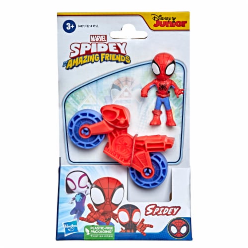 Hasbro Marvel Spidey and His Amazing Friends Spidey with Motorcycle Perspective: back