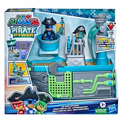 PJ Masks Pirate Power Sky Pirate Battleship Playset Perspective: back
