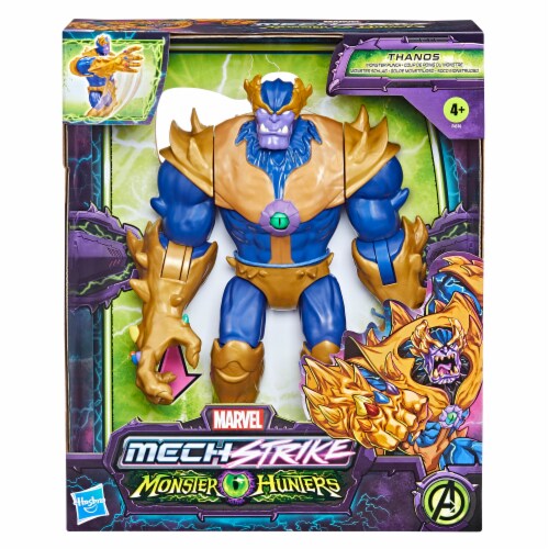 Marvel Avengers Mech Strike Monster Hunters Monster Punch Thanos Action Figure Perspective: back
