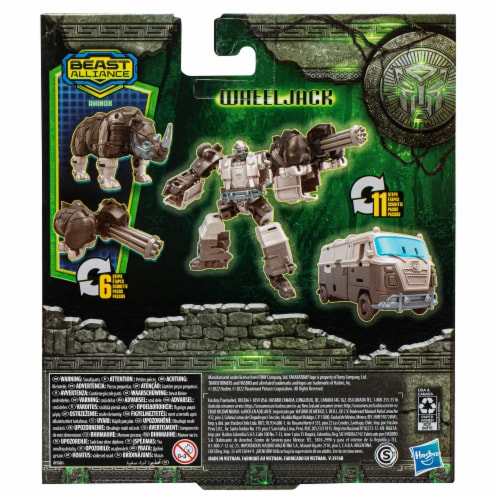 Hasbro Transformers: Rise of the Beasts Beast Alliance Beast Weaponizers Wheeljack & Rhinox Perspective: back